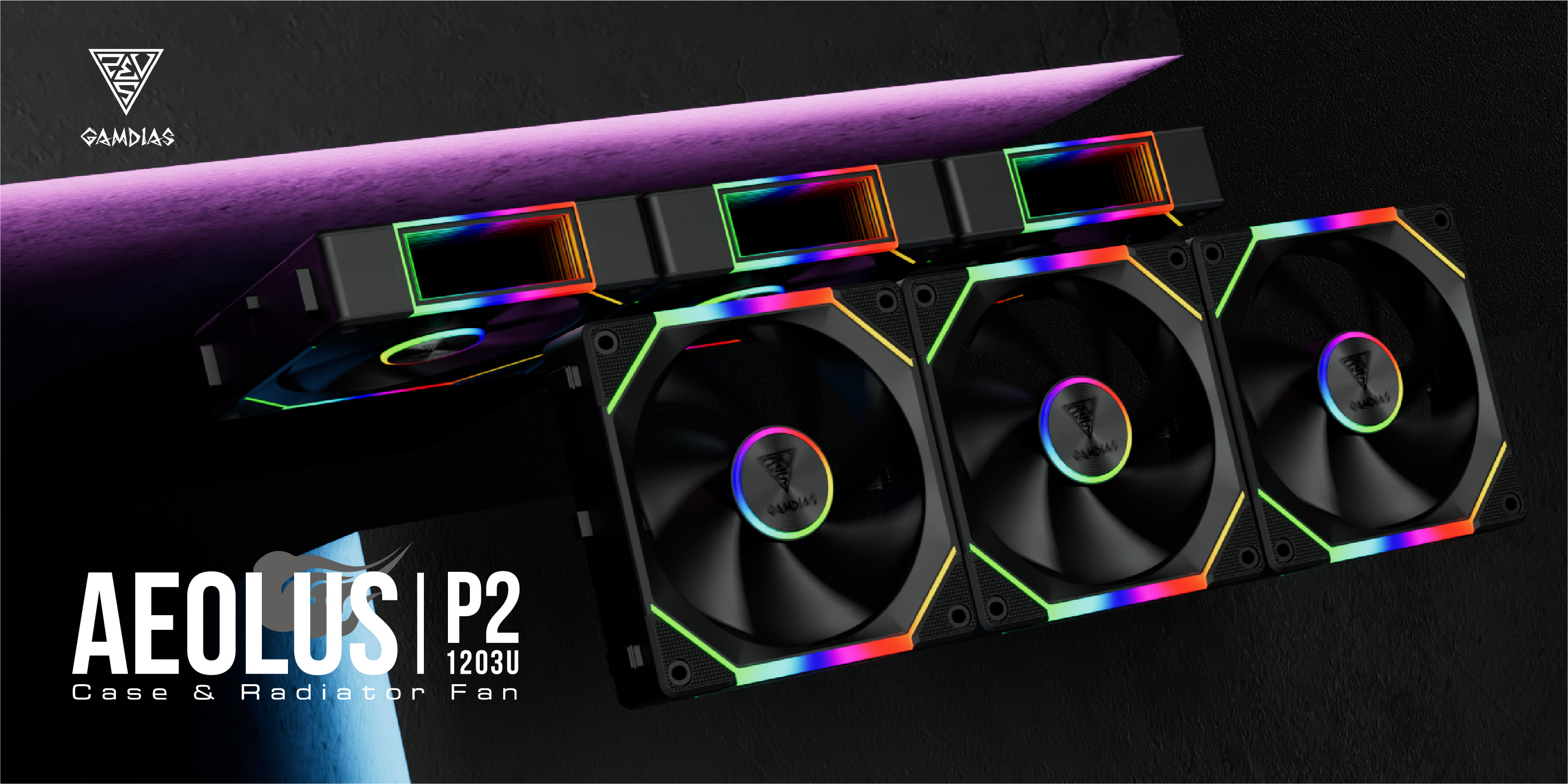 Amazon.com: GAMDIAS 120mm PWM ARGB Case Fan x3 & 3 Reverse Blades